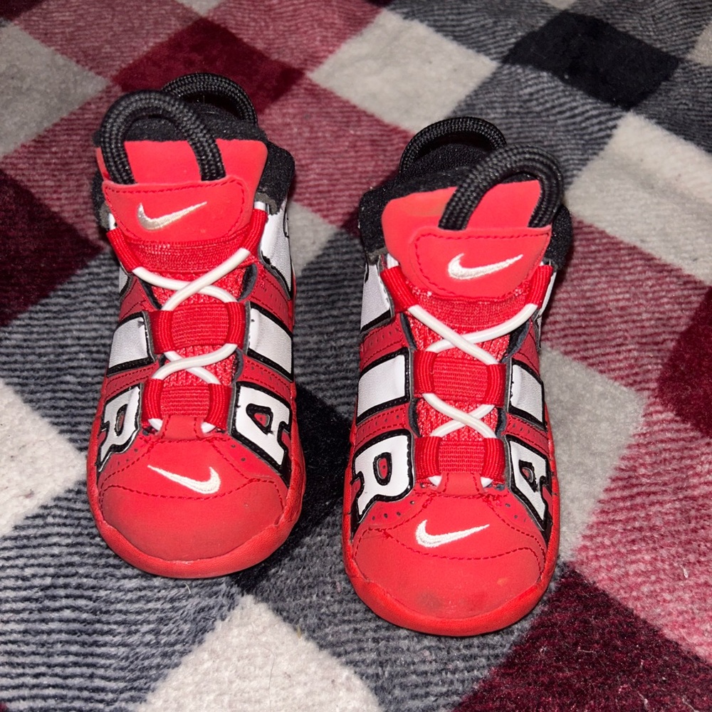 Nike Kids Red and White Sneakers